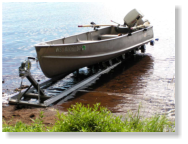 Boat ramp with max capacity of 2000