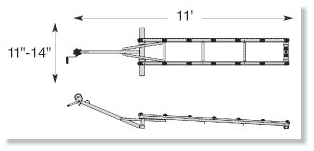 diagram displaying size of small watercraft ramp