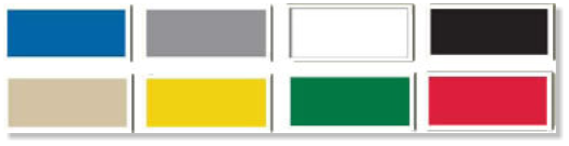 Special Blue/Gold, Green/White or any other custom two-tone available boat lift cover