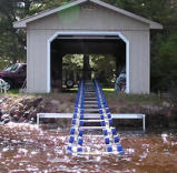 Boat ramps for going into garage