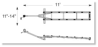 diagram displaying size of small watercraft ramp